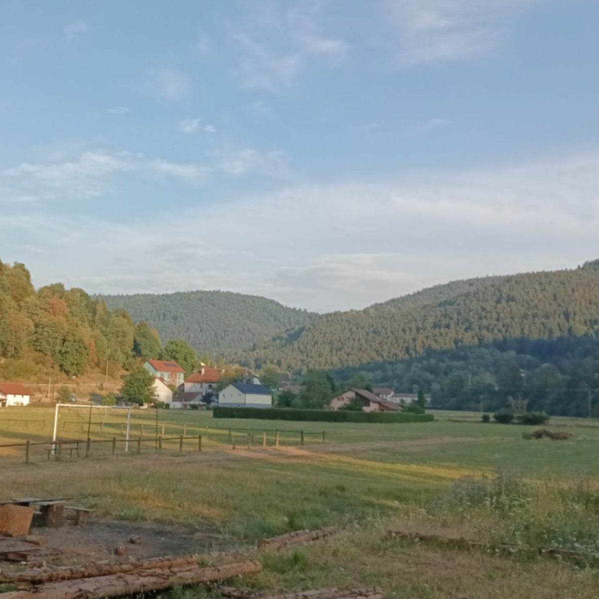 View from the campsite in Ventron.