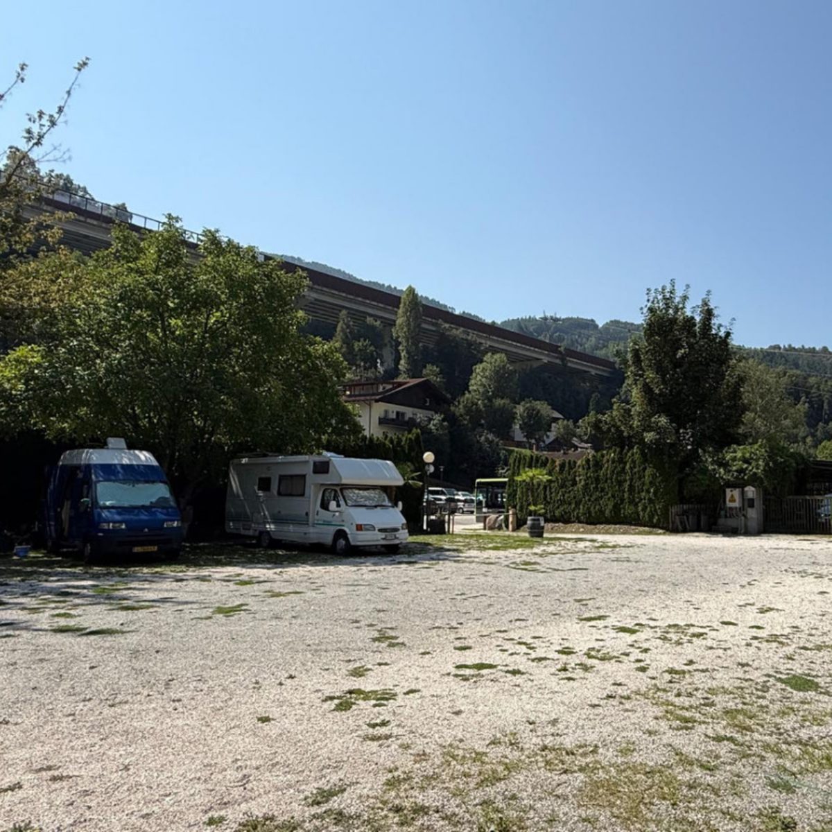 The campsite.